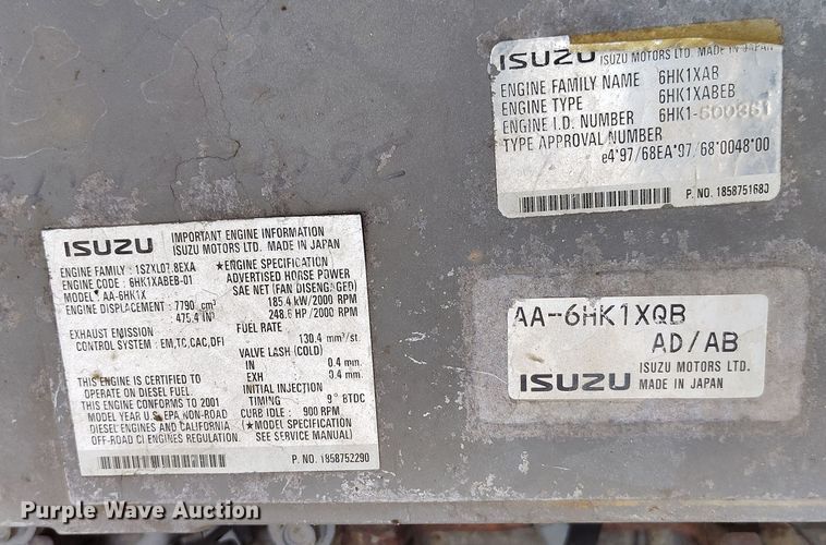 image for item DV6732 2001 Link-Belt 330LX excavator