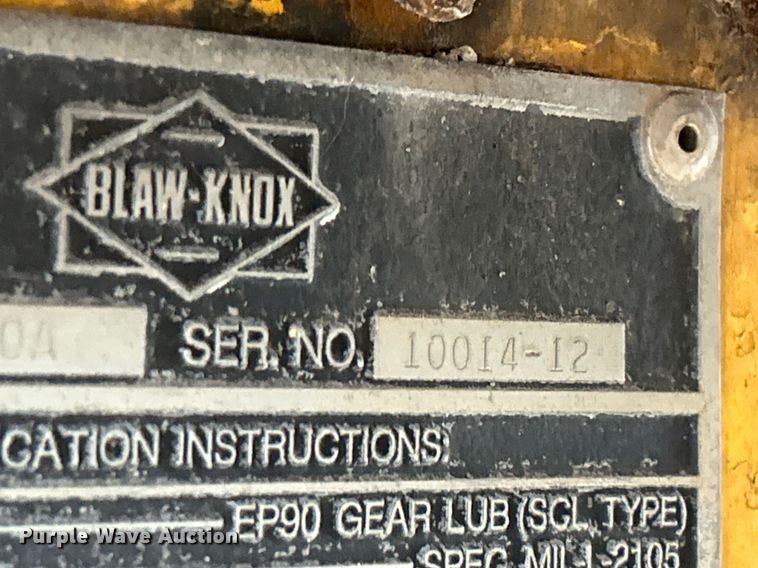 image for item DW1873 1991 Blaw-Knox RW-100A road widener