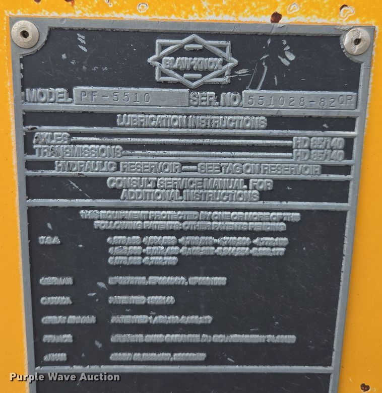 image for item DW1876 2000 Blaw-Knox PF-5510 paver