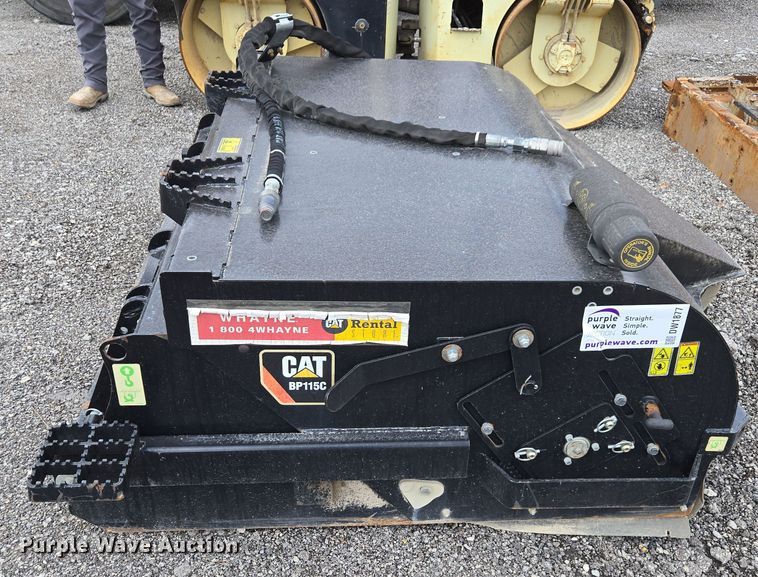 image for item DW1877 2016 Caterpillar BP115C skid steer sweeper