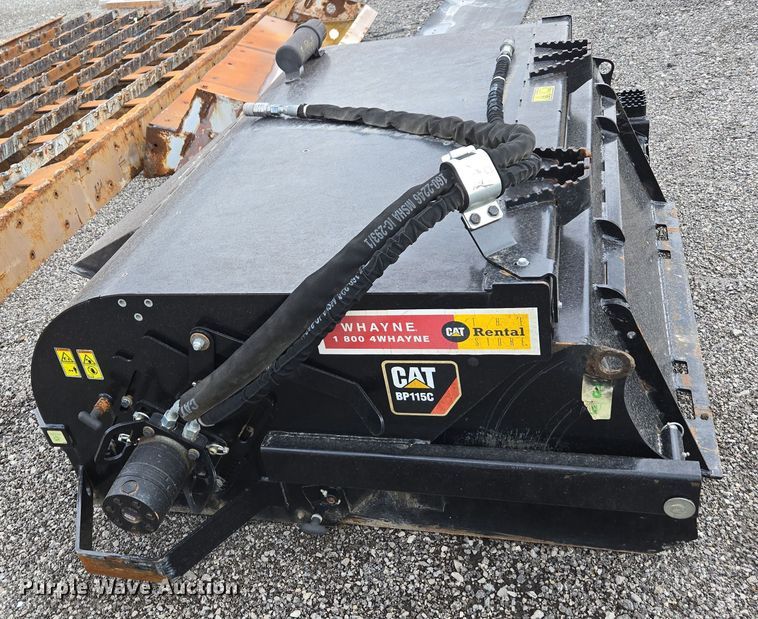 image for item DW1877 2016 Caterpillar BP115C skid steer sweeper