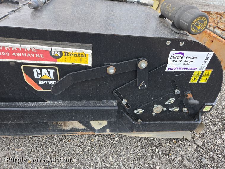 image for item DW1877 2016 Caterpillar BP115C skid steer sweeper