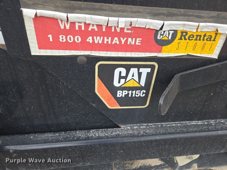 image for item DW1877 2016 Caterpillar BP115C skid steer sweeper