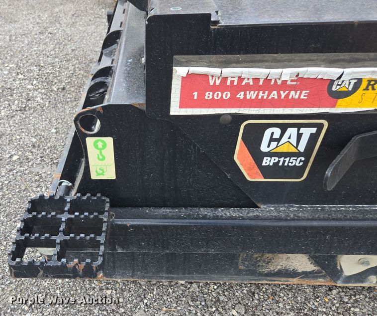 image for item DW1877 2016 Caterpillar BP115C skid steer sweeper