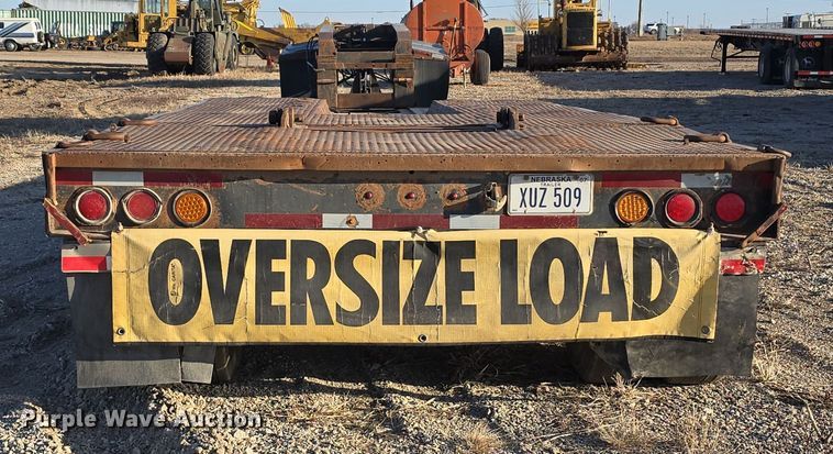 image for item DW3213 1993 Atoka lowboy equipment trailer