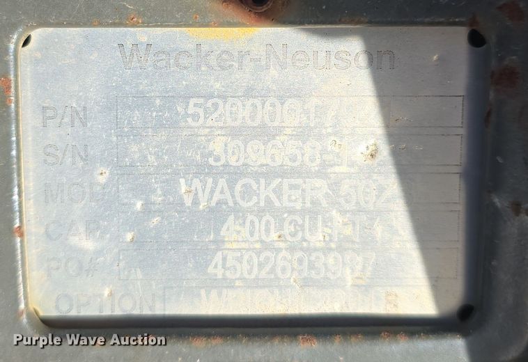 image for item DW3224 2010 Wacker Neuson 6003 mini excavator