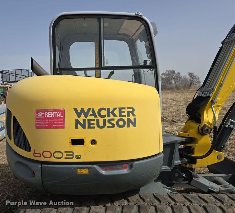 image for item DW3227 2014 Wacker Neuson 6003 mini excavator