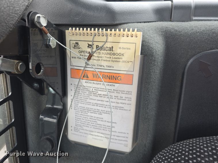 image for item DW3228 2022 Bobcat T870 tracked skid steer loader