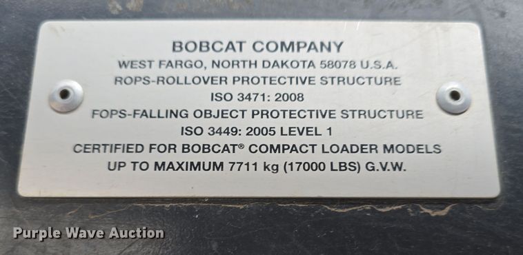 image for item DW3228 2022 Bobcat T870 tracked skid steer loader