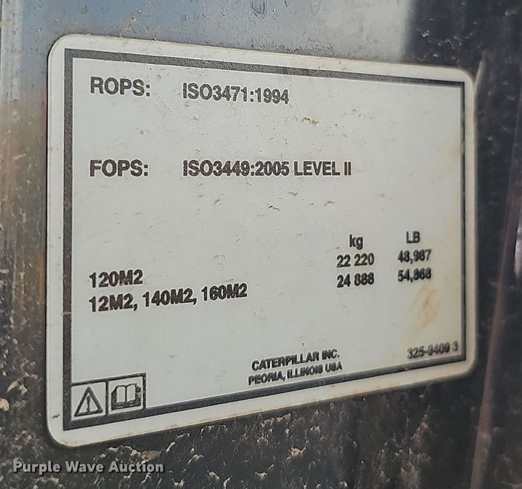 image for item DW3230 2012 Caterpillar 12M2 AWD VHP Plus motor grader