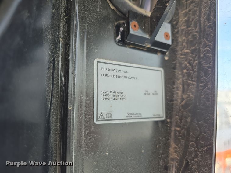 image for item DW3231 2018 Caterpillar 12M3 AWD motor grader