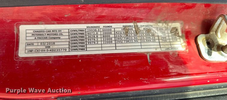 image for item DW5062 2019 Peterbilt 567 ready mix truck