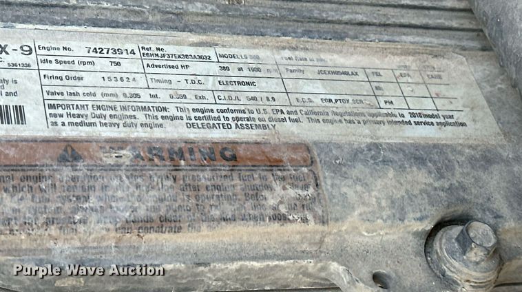 image for item DW5064 2019 Peterbilt 365 ready mix truck