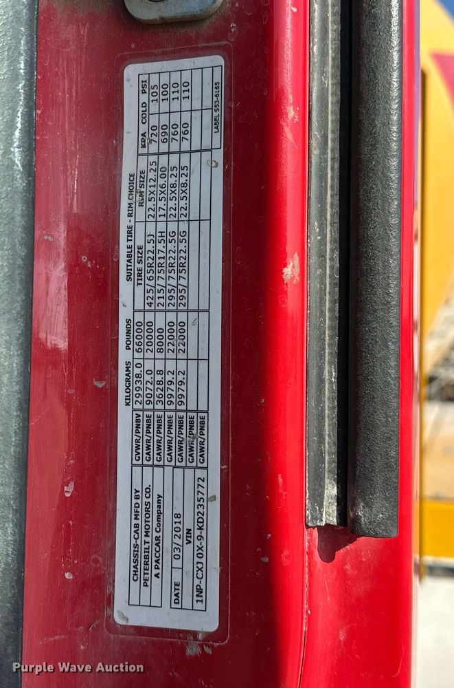 image for item DW5064 2019 Peterbilt 365 ready mix truck