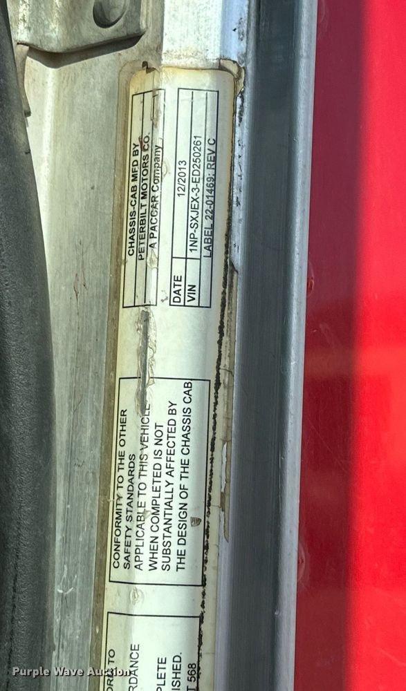 image for item DW5065 2014 Peterbilt 365 ready mix truck