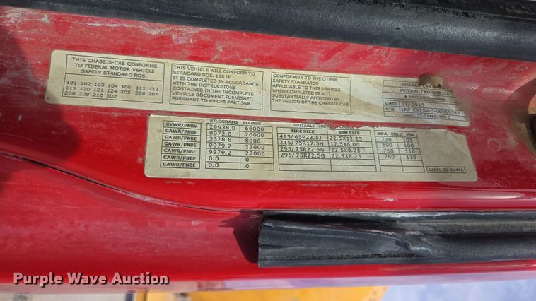 image for item DW5072 2016 Peterbilt 567 ready mix truck