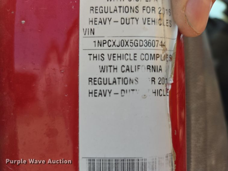 image for item DW5072 2016 Peterbilt 567 ready mix truck