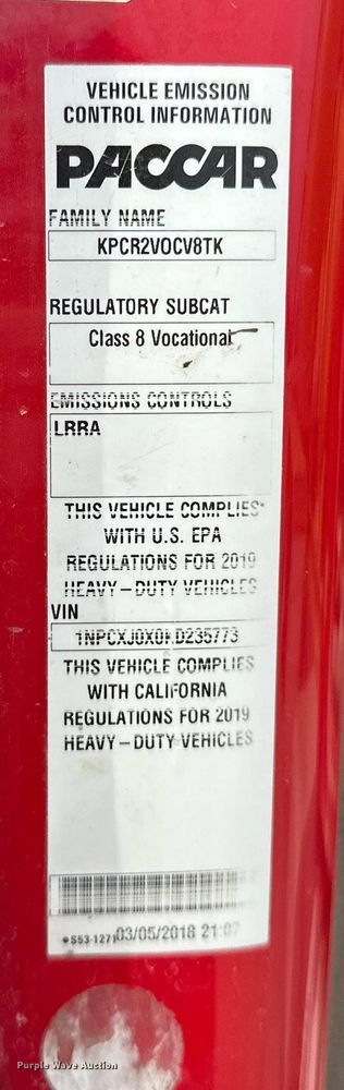 image for item DW5073 2019 Peterbilt 567 ready mix truck