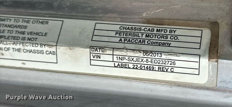 image for item DW5074 2014 Peterbilt 365 ready mix truck