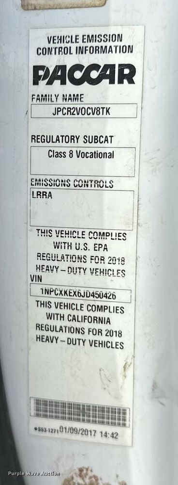 image for item DW5076 2018 Peterbilt 567 ready mix truck