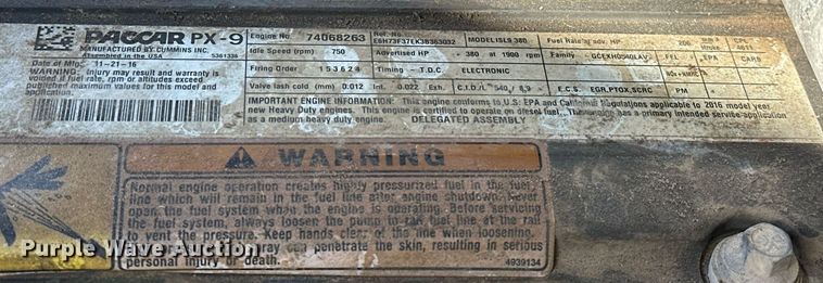 image for item DW5078 2017 Peterbilt 365 ready mix truck