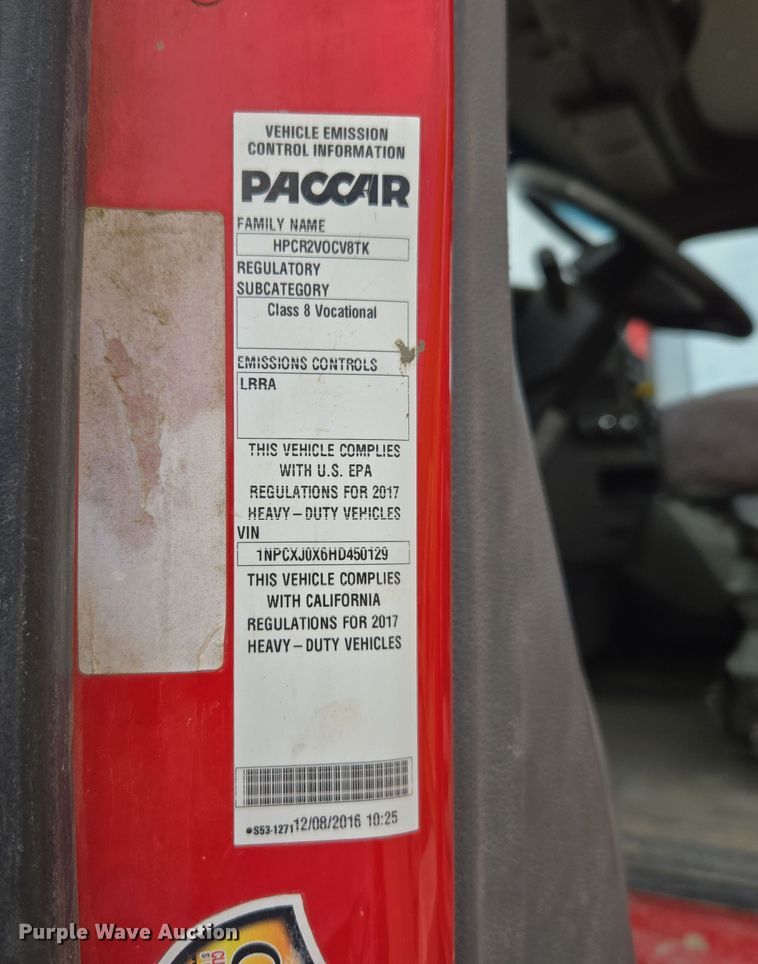 image for item DW5090 2017 Peterbilt 567 ready mix truck