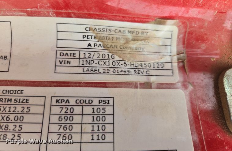 image for item DW5090 2017 Peterbilt 567 ready mix truck