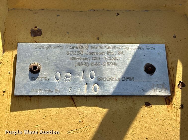 image for item DW5103 2010 Dougherty Forestry DFM skid steer tree saw