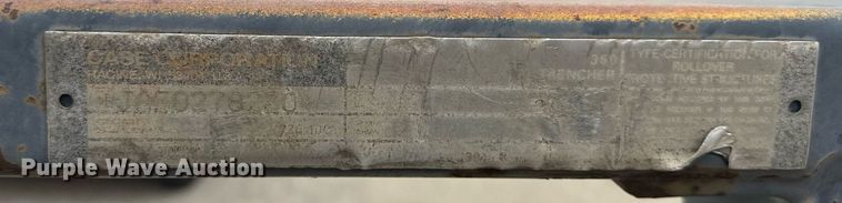 image for item DW5105 1998 Case 360 trencher