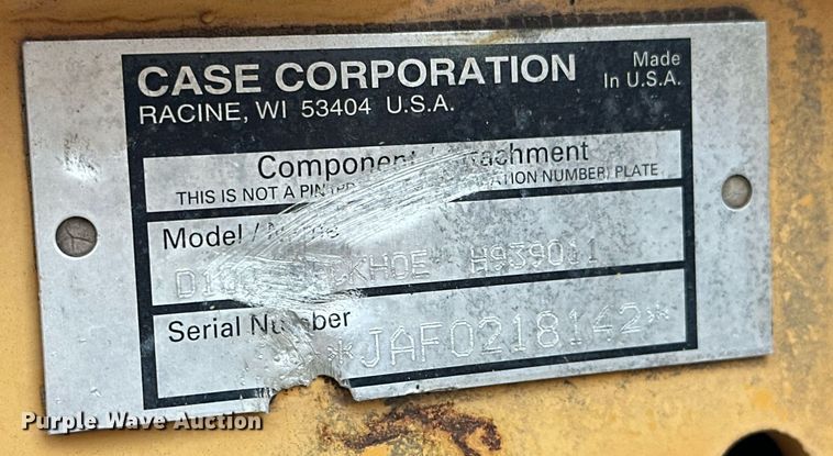 image for item DW5105 1998 Case 360 trencher