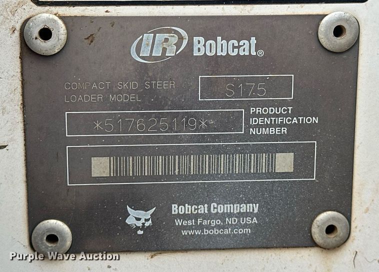 image for item DW5111 2001 Bobcat S175 skid steer loader