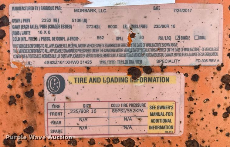 image for item DW8563 Morbark Beever M12RX wood chipper