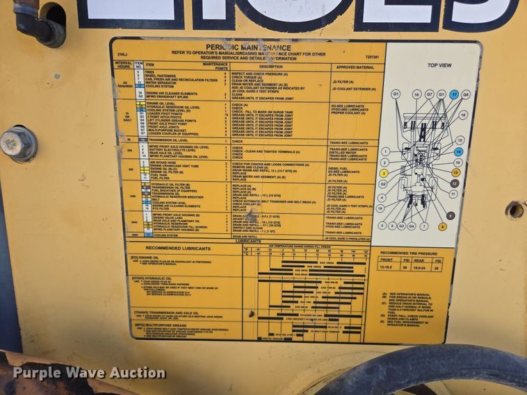 image for item EC0882 2010 John Deere 210LJ landscape tractor