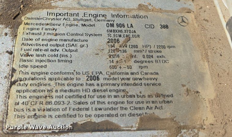 image for item EC0883 2007 Freightliner Business Class M2 water truck