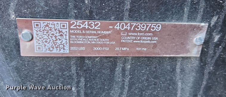 image for item EC0892 Ditch Witch trencher backhoe attachment