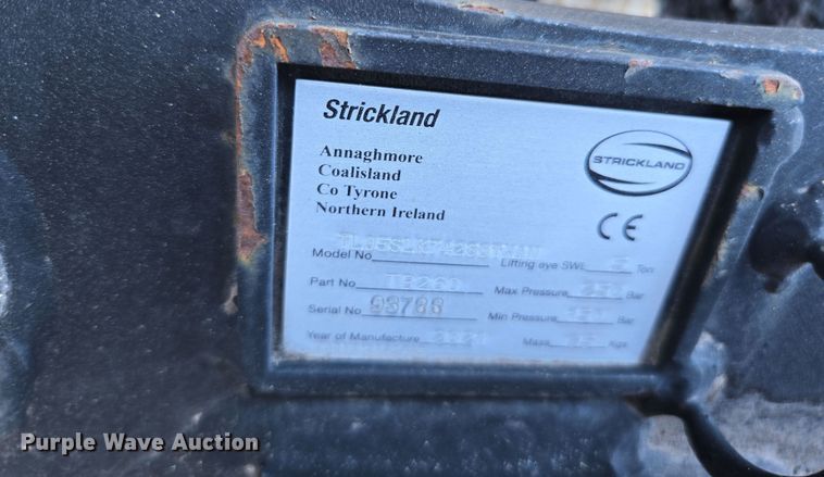 image for item EC0896 2021 Strickland TB260 mini excavator quick coupler