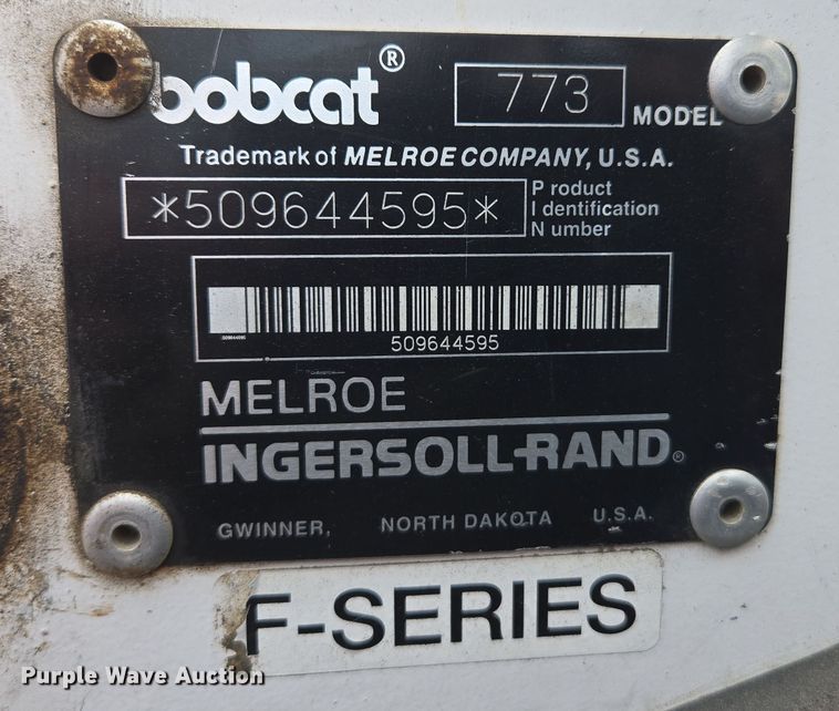 image for item EC0901 1997 Bobcat 773 skid steer loader