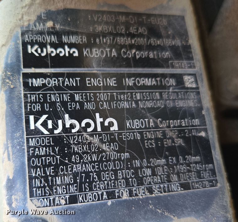 image for item EC0902 2008 Bobcat T190 tracked skid steer loader