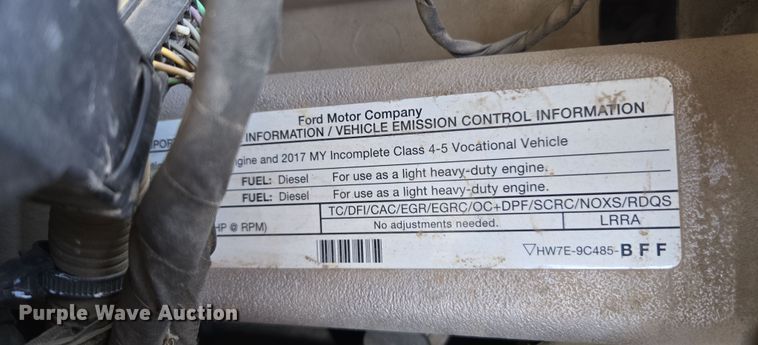 image for item EC0908 2017 Ford F550 flatbed truck