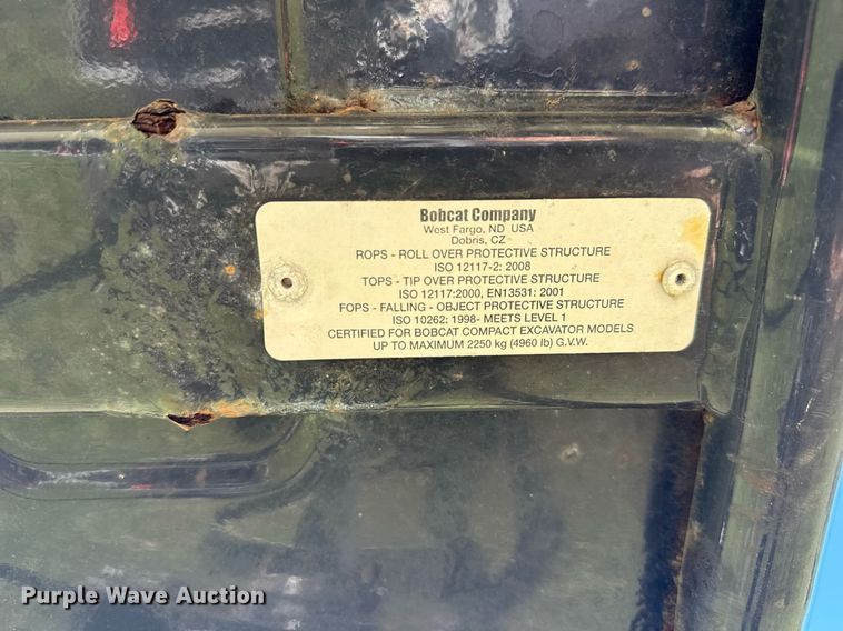 image for item EC3506 2020 Bobcat E20 mini excavator