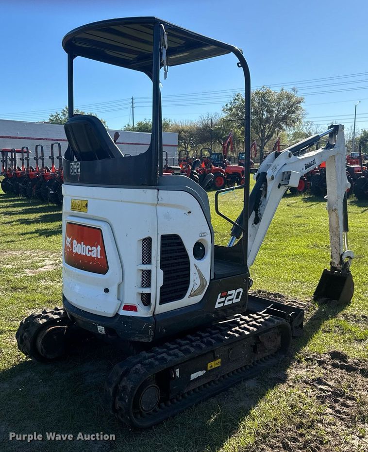 image for item EC3507 2021 Bobcat E20 mini excavator