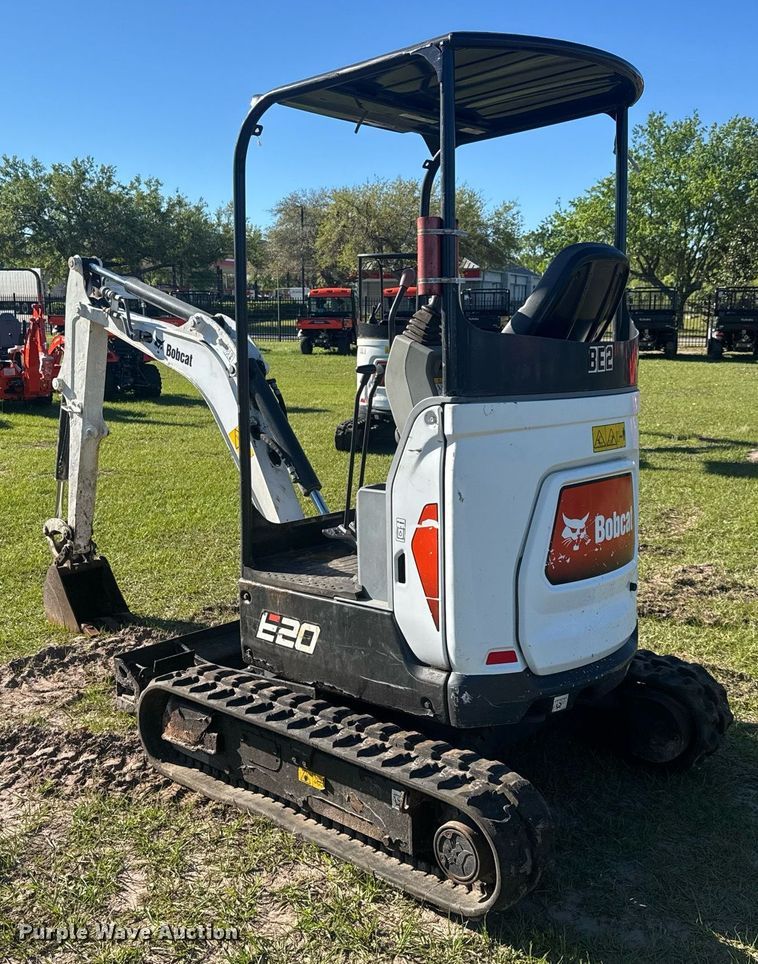 image for item EC3507 2021 Bobcat E20 mini excavator