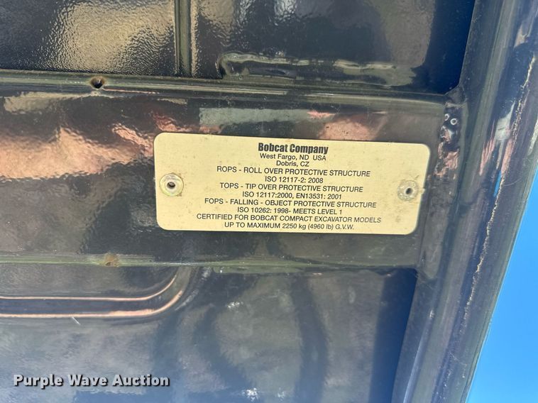 image for item EC3507 2021 Bobcat E20 mini excavator