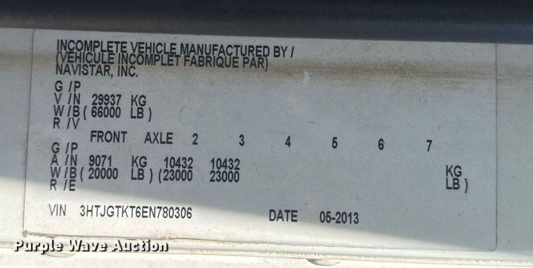 image for item EC3510 2014 Caterpillar CT660 dump truck