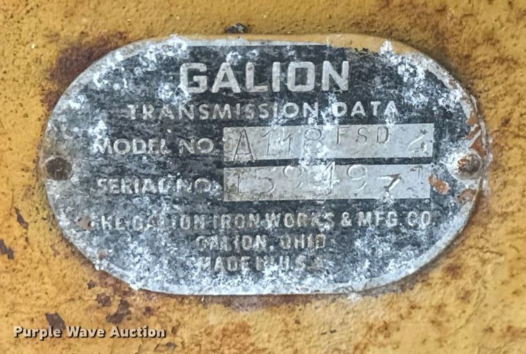 image for item EC3512 1959 Galion 503 rigid frame motor grader