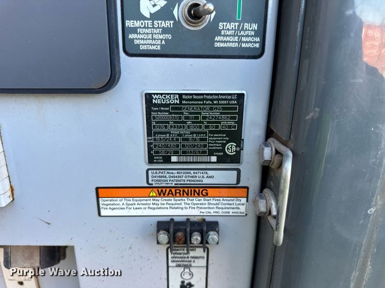 image for item EC4082 Wacker Neuson G25 generator