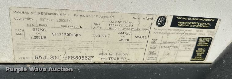 image for item EC4083 2015 Magnum MLT3060K light plant