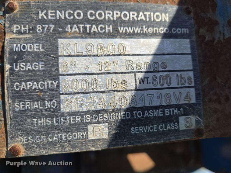 image for item EC4096 (3) Kenco barrier clamps