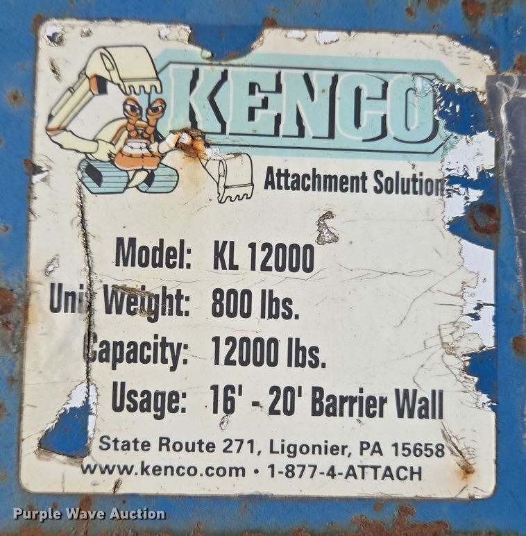 image for item EC4097 (3) Kenco KL12000 barrier clamps