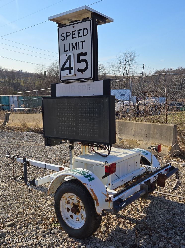 image for item EC4099 Speed limit sign trailer